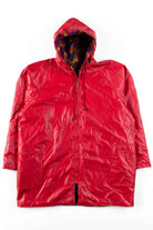 Red PVC Rain Coat