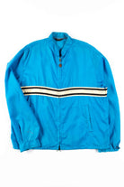 Blue Striped Nylon Jacket