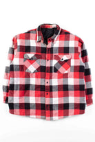 Oversized Red Flannel Jacket