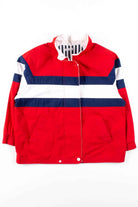 Red Striped Lightweight Jacket