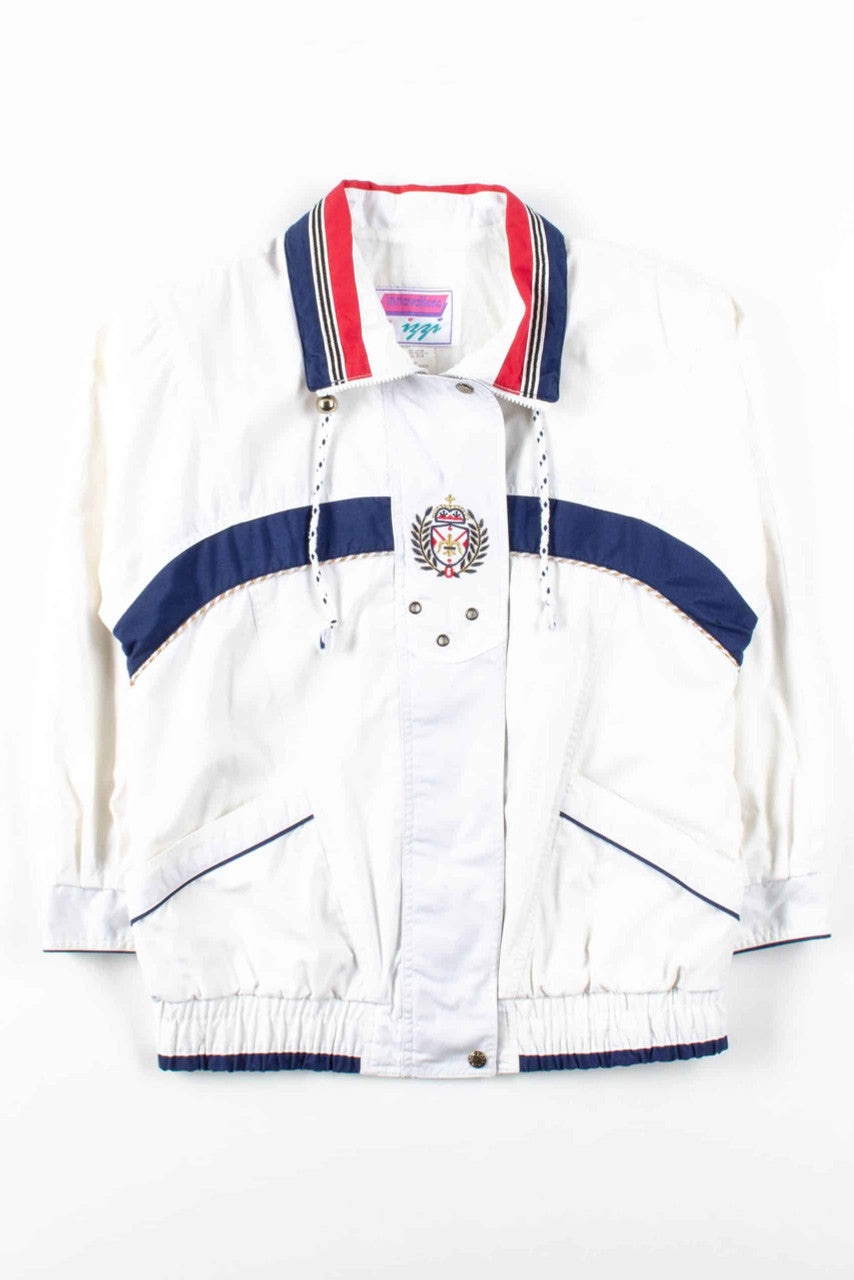 White Nautical Lightweight Jacket