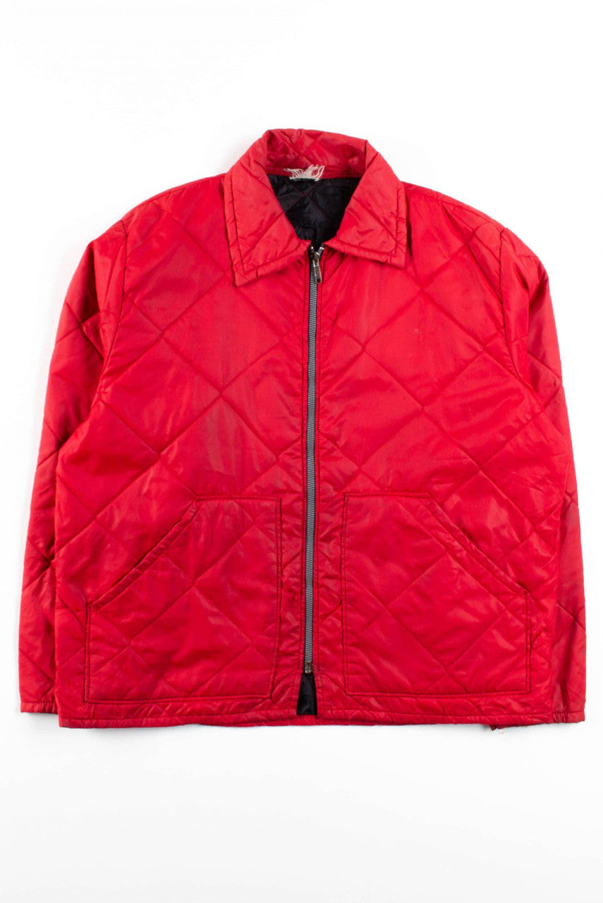 Red Quilted Jacket