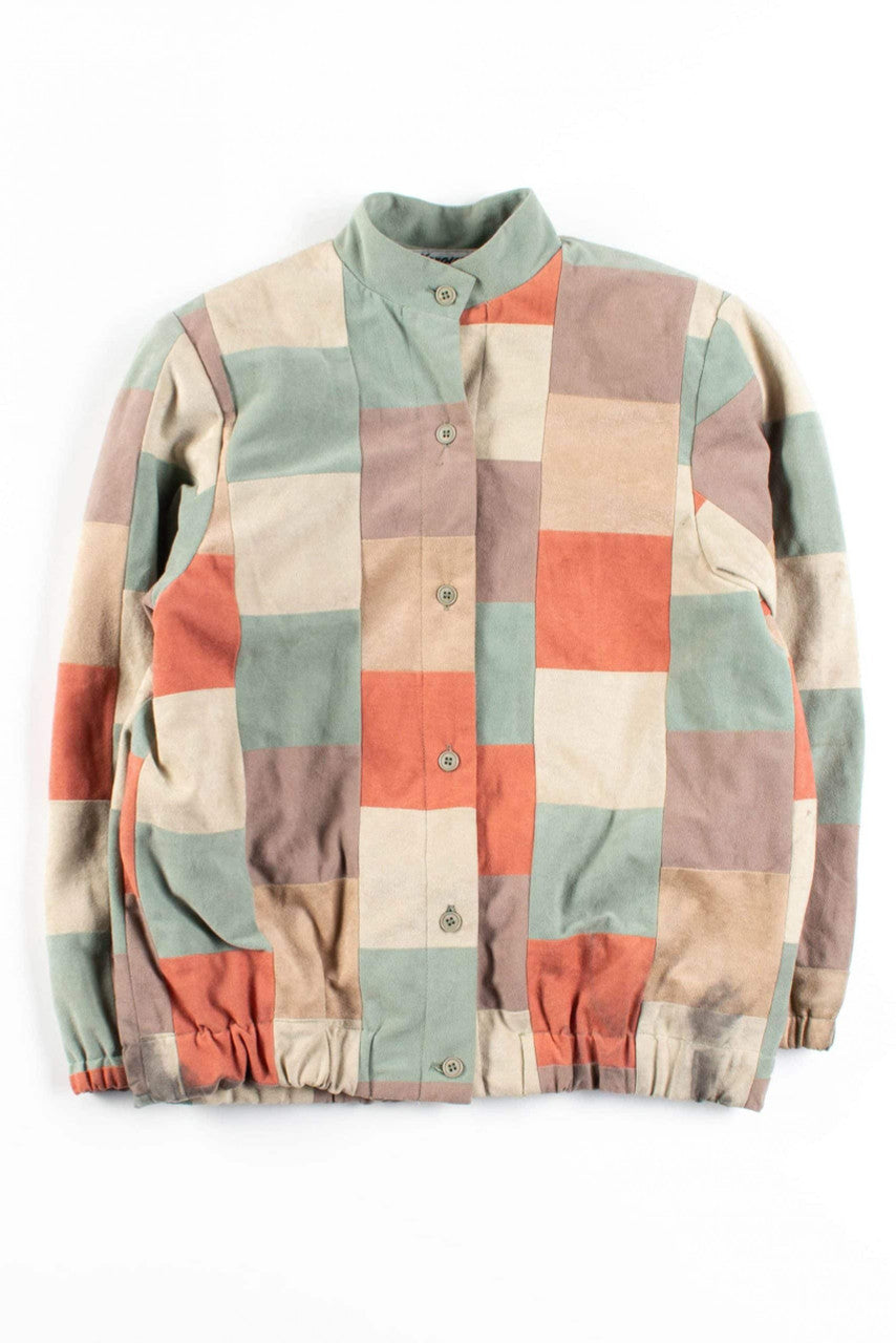 Vintage Pastel Squares Jacket