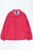 Red Snap Button Coaches Jacket