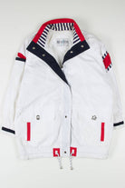 White Nautical Themed Anorak Jacket