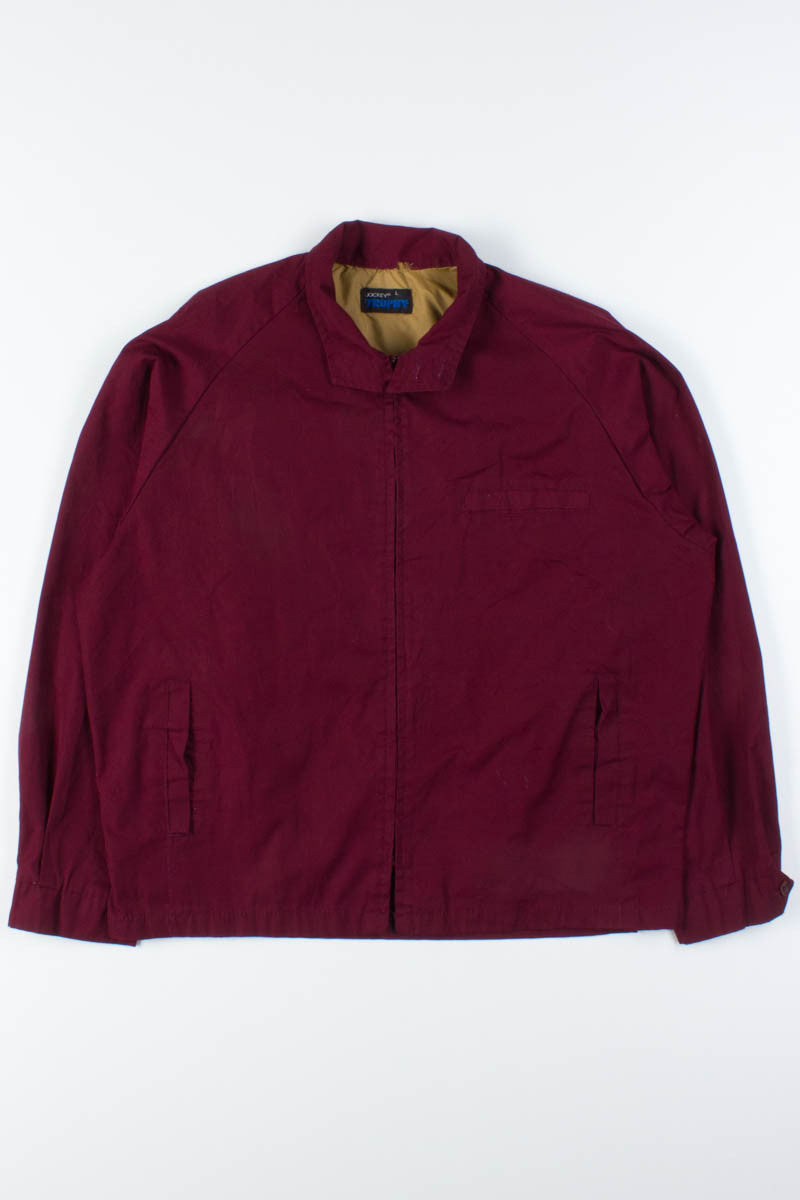 Burgundy Harrington Jacket