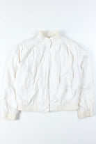 White Pleated Lightweight Jacket