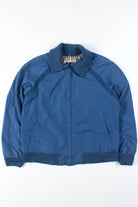 Navy Ribbed Collar Jacket
