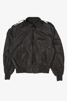 Vintage Black Members Only Bomber Jacket (1980s)
