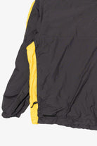 Vintage Dark Gray And Yellow Holloway Hooded Windbreaker (1990s)