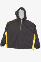 Vintage Dark Gray And Yellow Holloway Hooded Windbreaker (1990s)