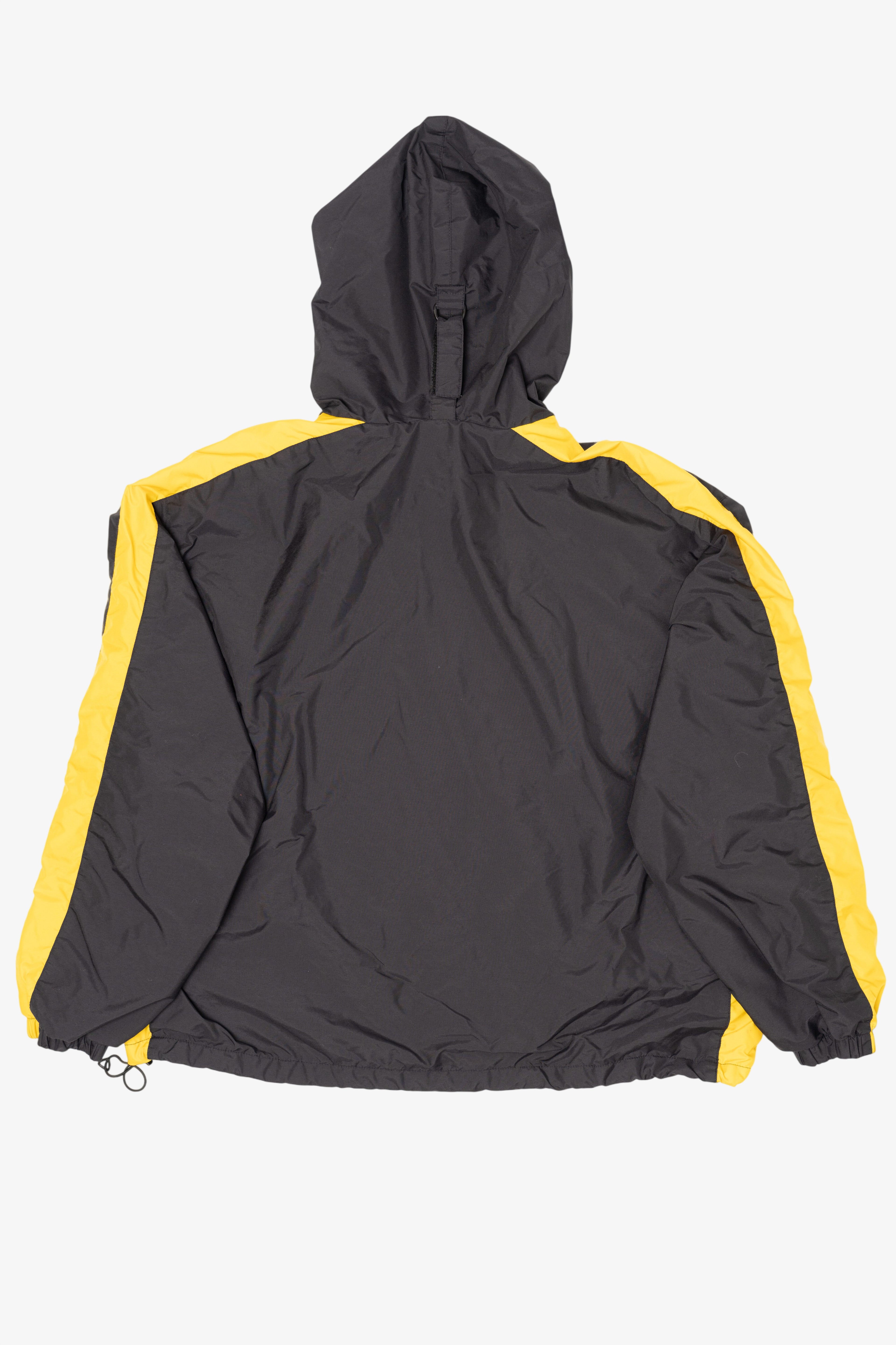 Vintage Dark Gray And Yellow Holloway Hooded Windbreaker (1990s)
