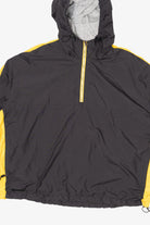 Vintage Dark Gray And Yellow Holloway Hooded Windbreaker (1990s)