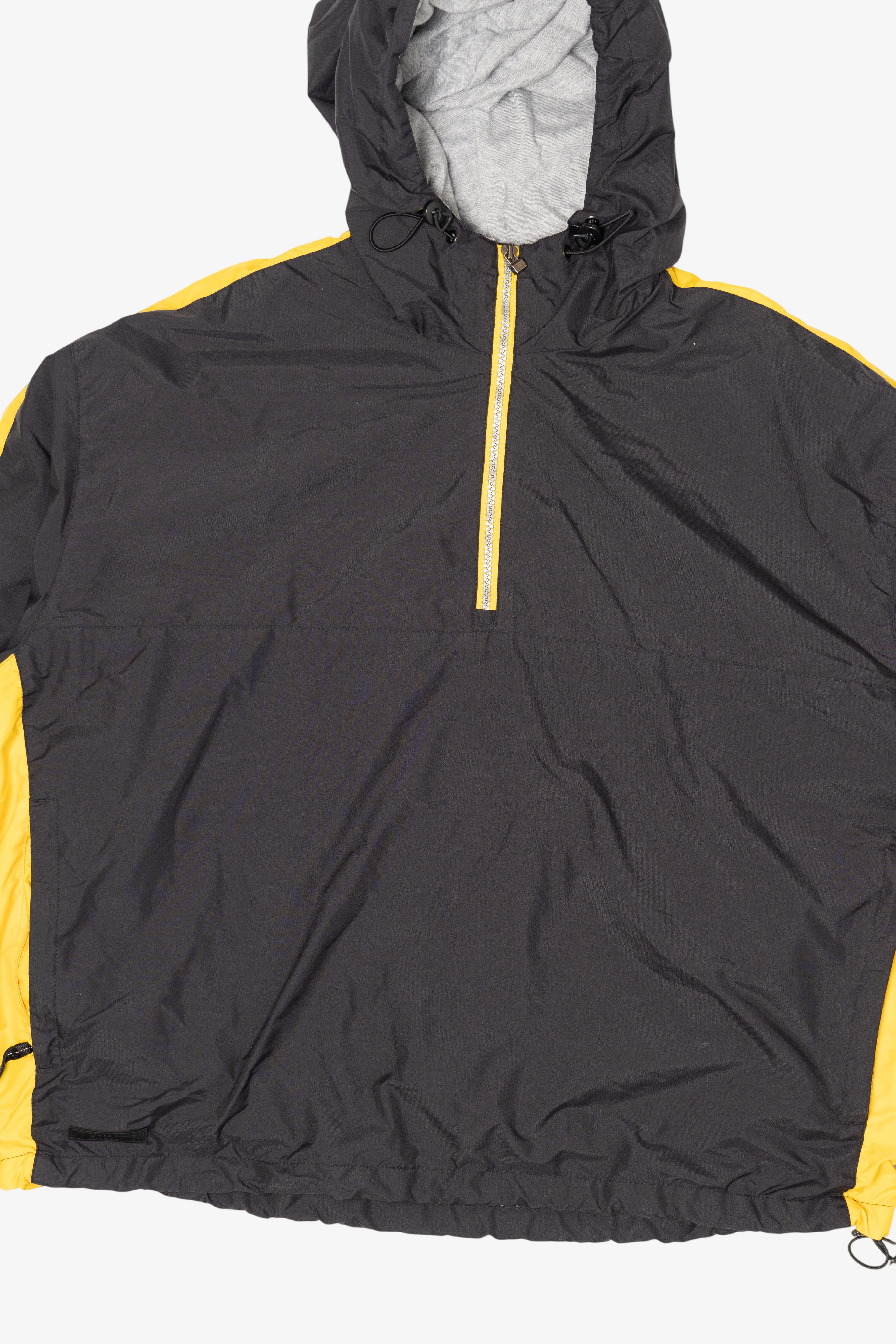 Vintage Dark Gray And Yellow Holloway Hooded Windbreaker (1990s)