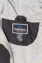 Vintage Dark Gray And Yellow Holloway Hooded Windbreaker (1990s)