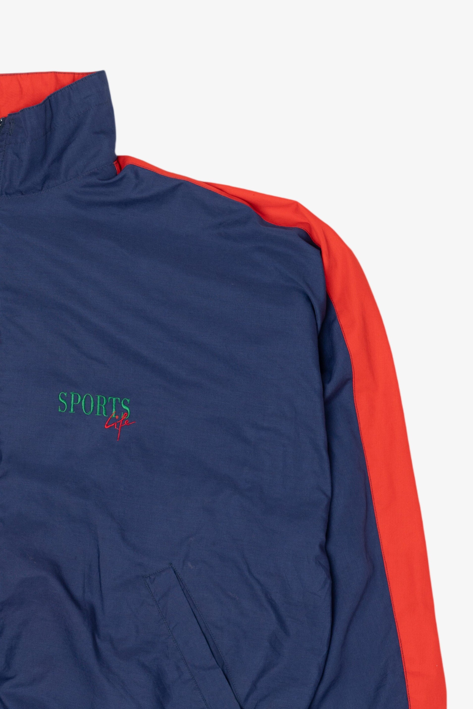 Vintage Color Block Sports Life Lightweight Windbreaker (1990s)