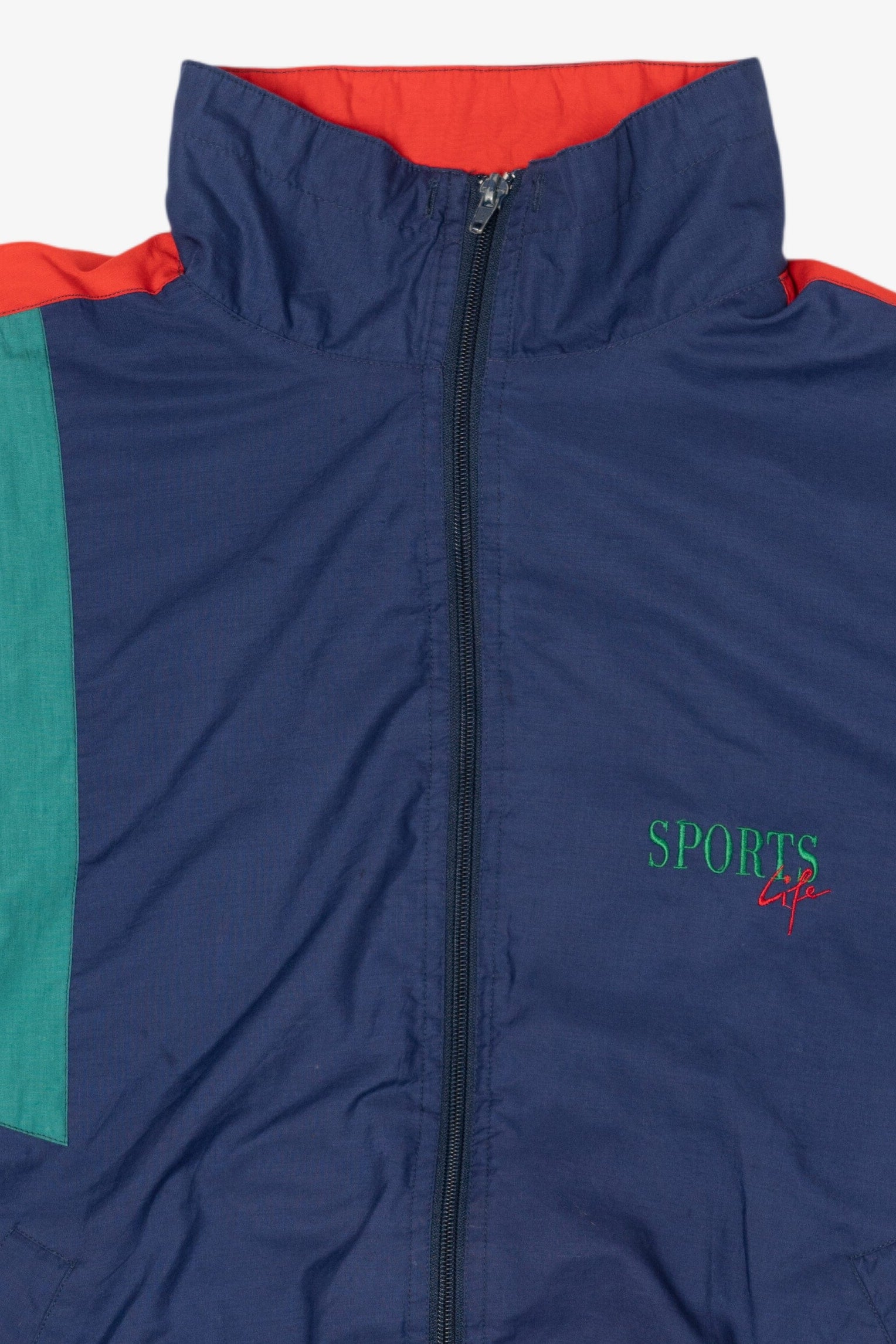 Vintage Color Block Sports Life Lightweight Windbreaker (1990s)
