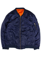 Swiss Cross Satin Bomber Lightweight Jacket