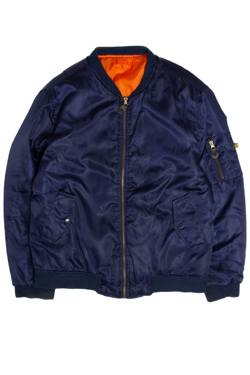 Swiss Cross Satin Bomber Lightweight Jacket