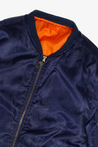 Swiss Cross Satin Bomber Lightweight Jacket