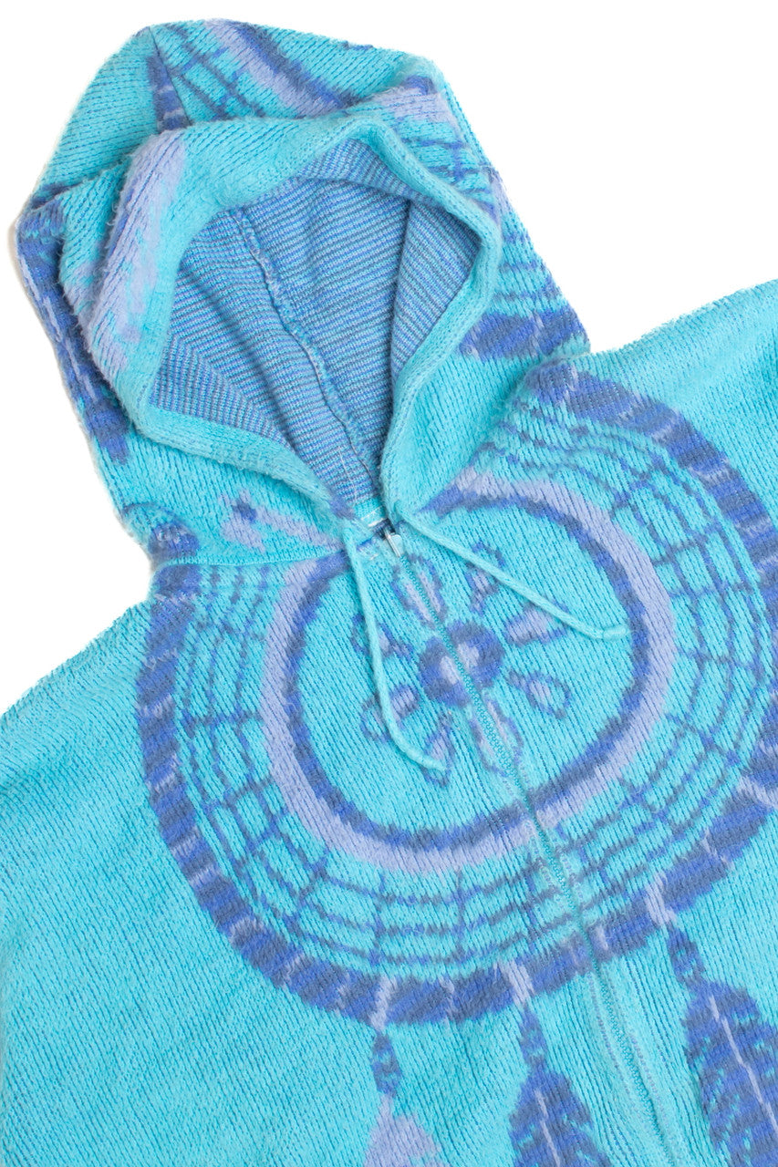 Light Blue Dream Catcher Soft Hooded Jacket