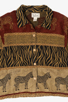 Vintage TanTrums Zebra Safari Jacket (1990s)