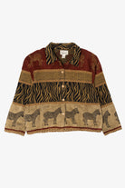 Vintage TanTrums Zebra Safari Jacket (1990s)