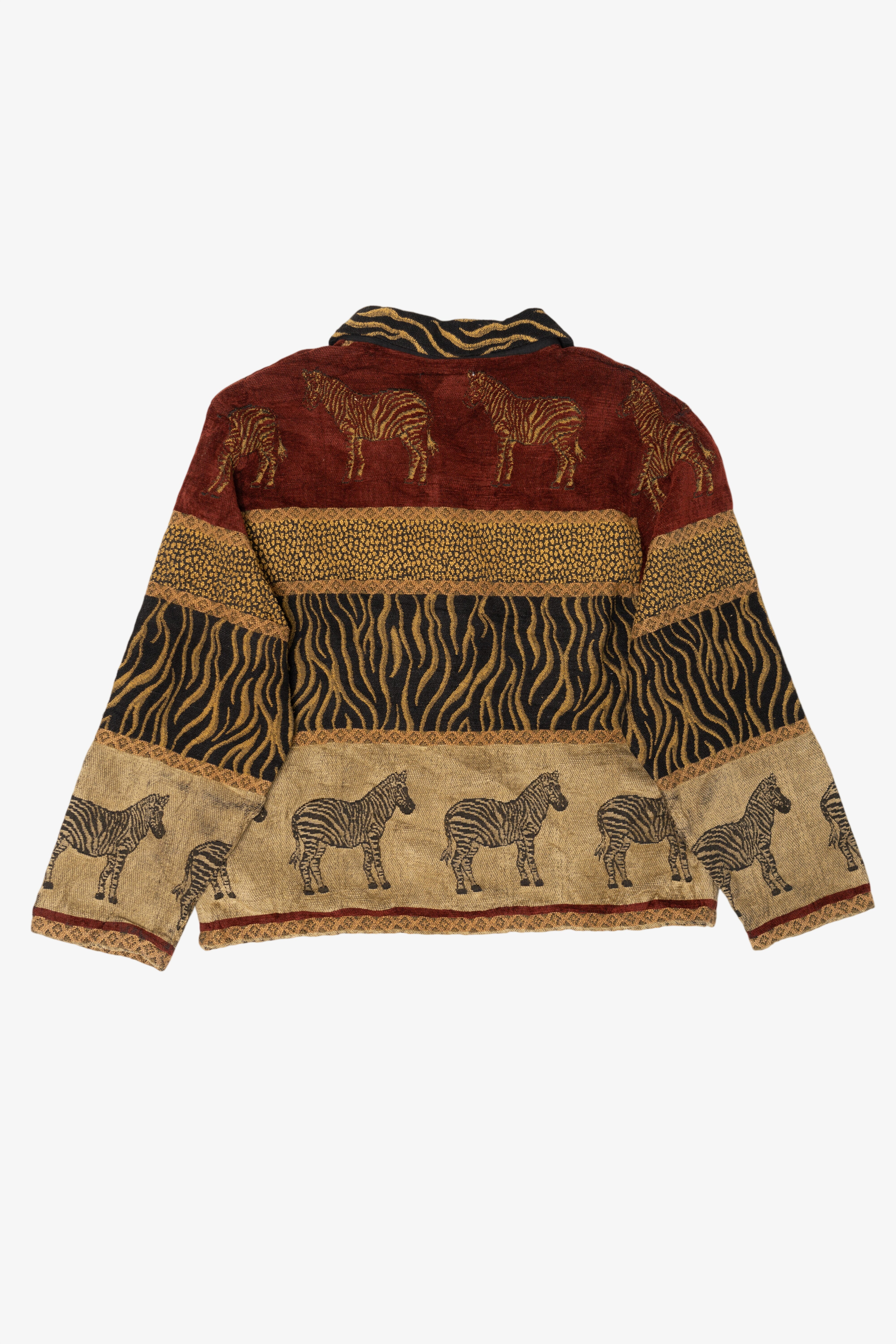 Vintage TanTrums Zebra Safari Jacket (1990s)