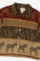 Vintage TanTrums Zebra Safari Jacket (1990s)