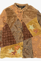 Vintage Alex Kim Tan Patchwork Jacket (1990s)