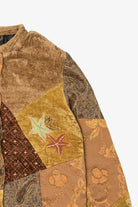 Vintage Alex Kim Tan Patchwork Jacket (1990s)