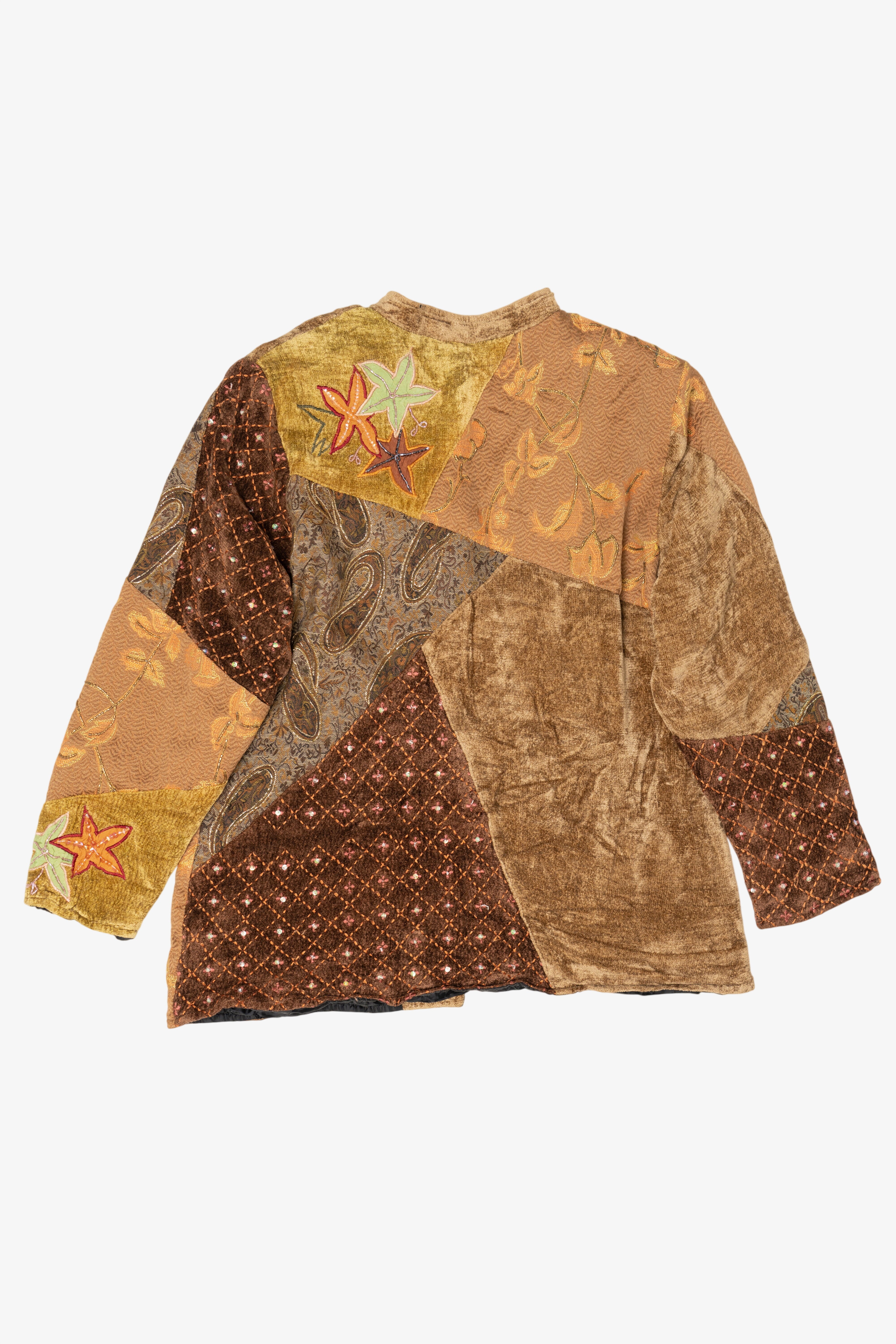 Vintage Alex Kim Tan Patchwork Jacket (1990s)