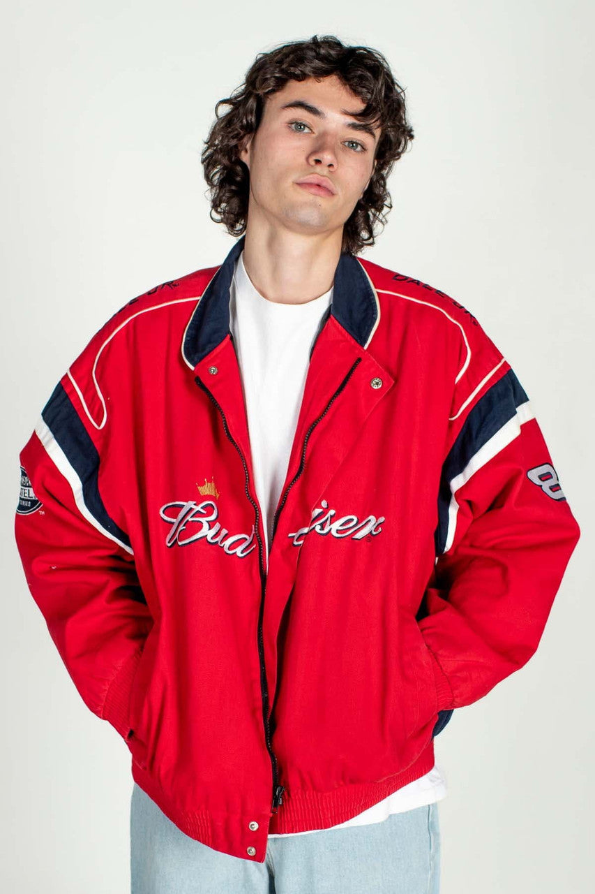 Vintage Dale Jr. Budweiser NASCAR Jacket (2000s)