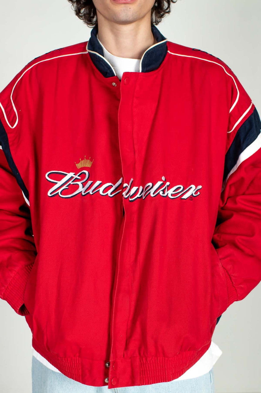Vintage Dale Jr. Budweiser NASCAR Jacket (2000s)