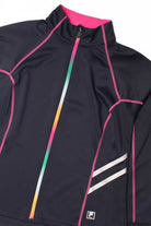 FILA Sport Rainbow Zipper Pink Stitch Lightweight Jacket