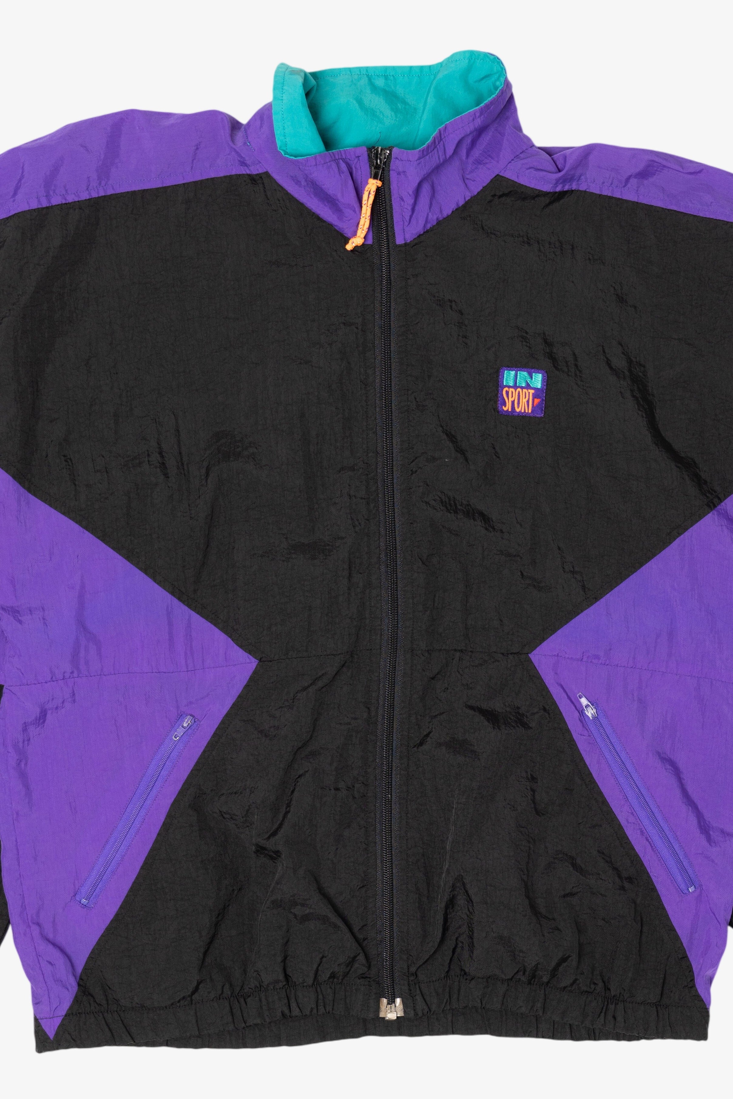 Vintage Color Block In Sport Windbreaker (1990s)
