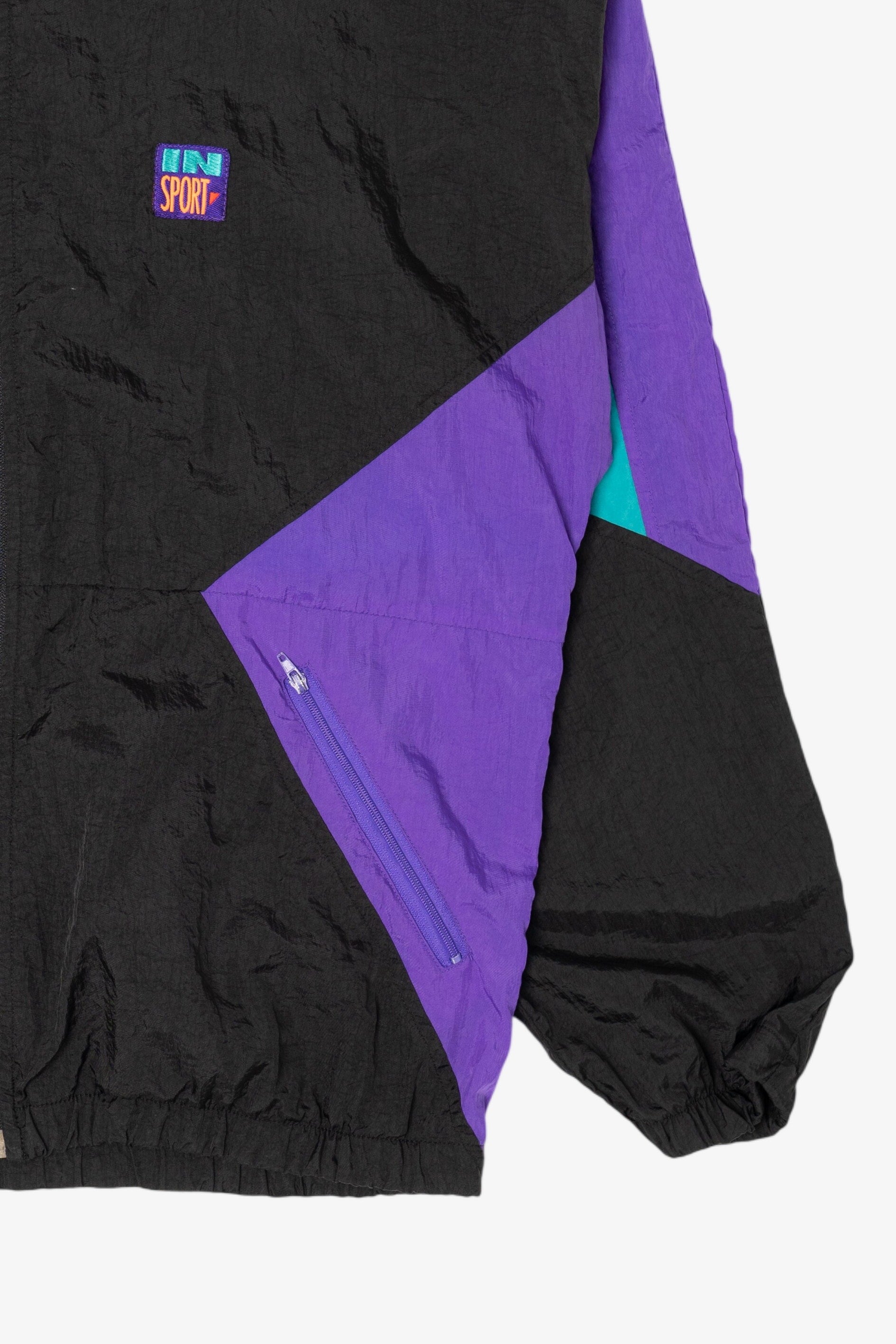 Vintage Color Block In Sport Windbreaker (1990s)