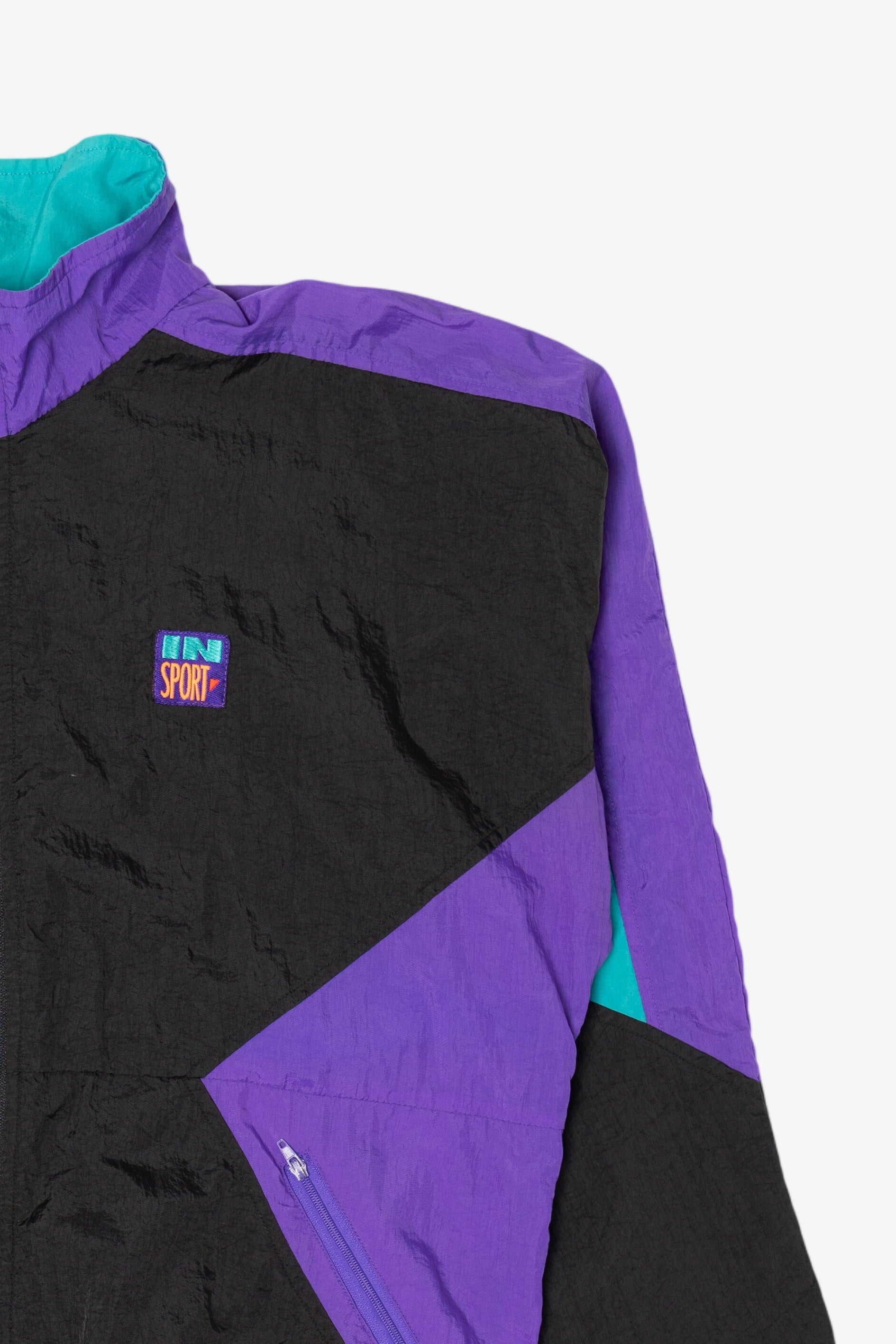 Vintage Color Block In Sport Windbreaker (1990s)