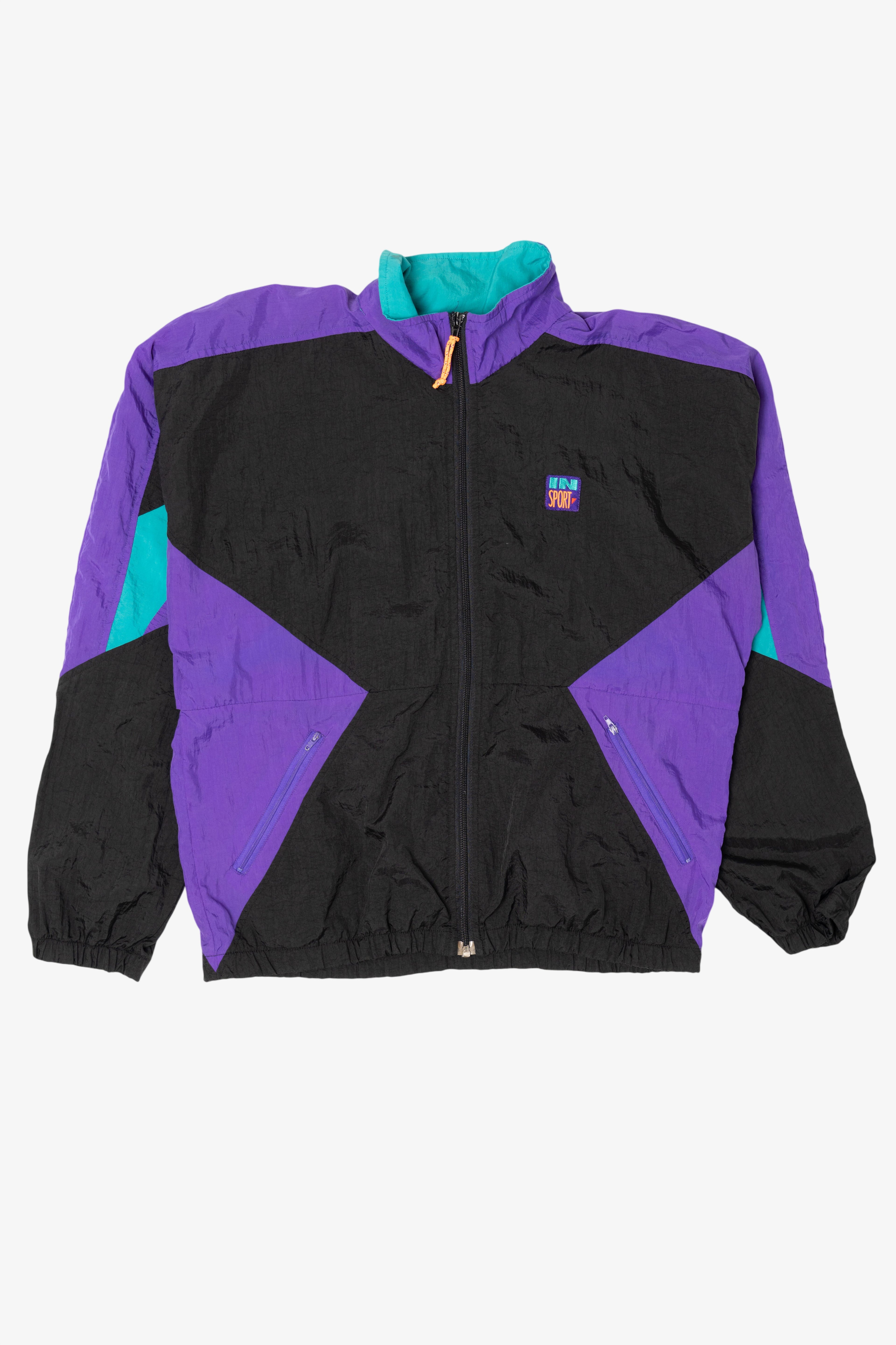 Vintage Color Block In Sport Windbreaker (1990s)