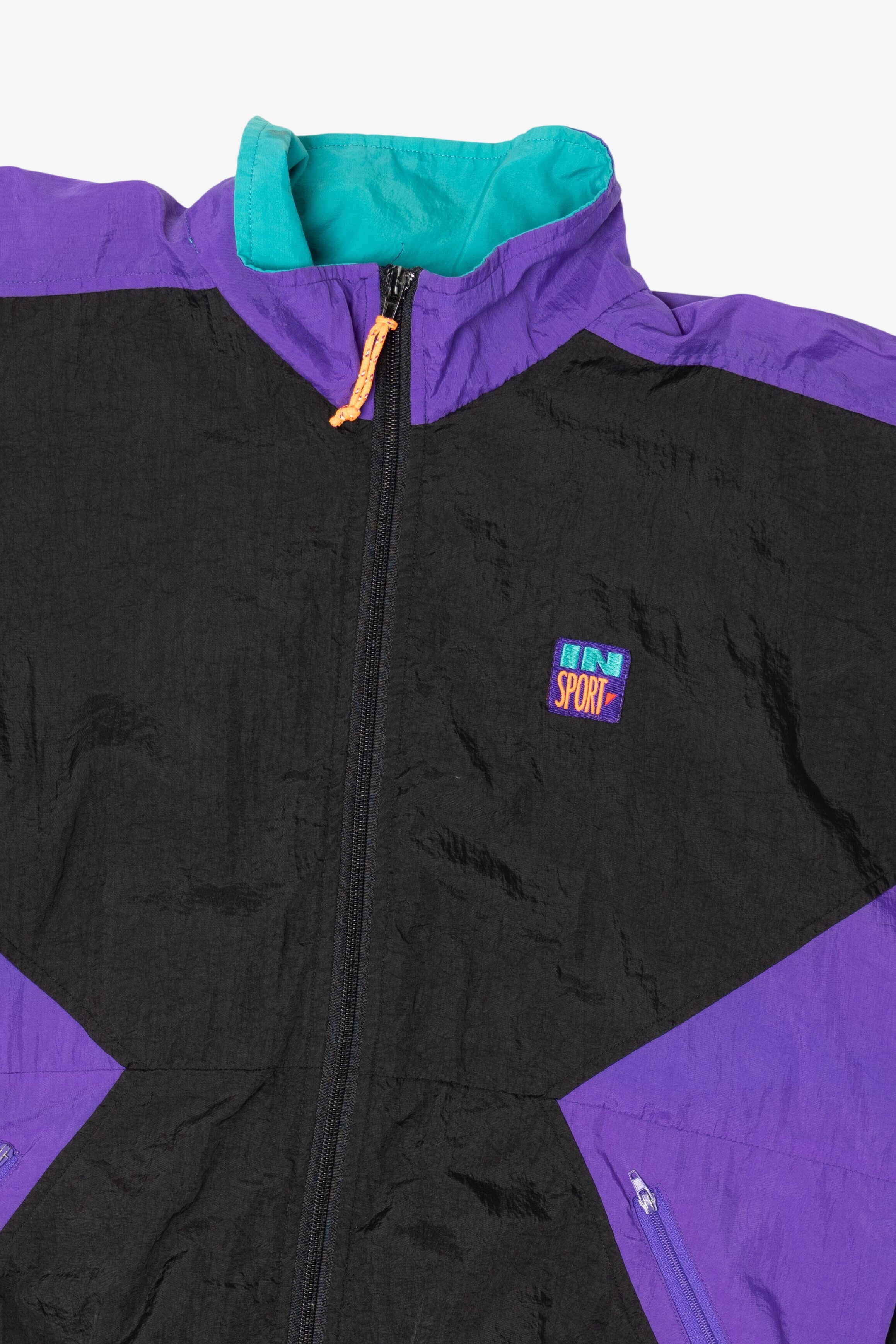 Vintage Color Block In Sport Windbreaker (1990s)