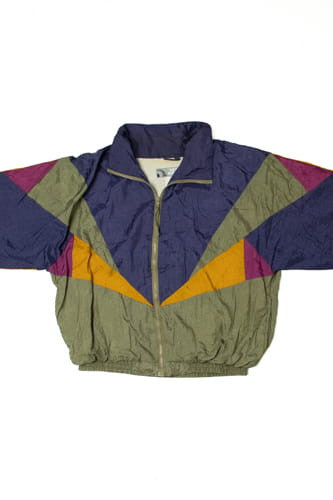 Vintage Navy & Sage 10th Gear Lightweight Jacket
