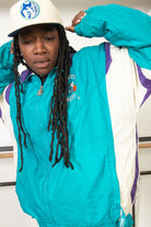 Vintage Charlotte Hornets Lightweight Starter Jacket (1990s)