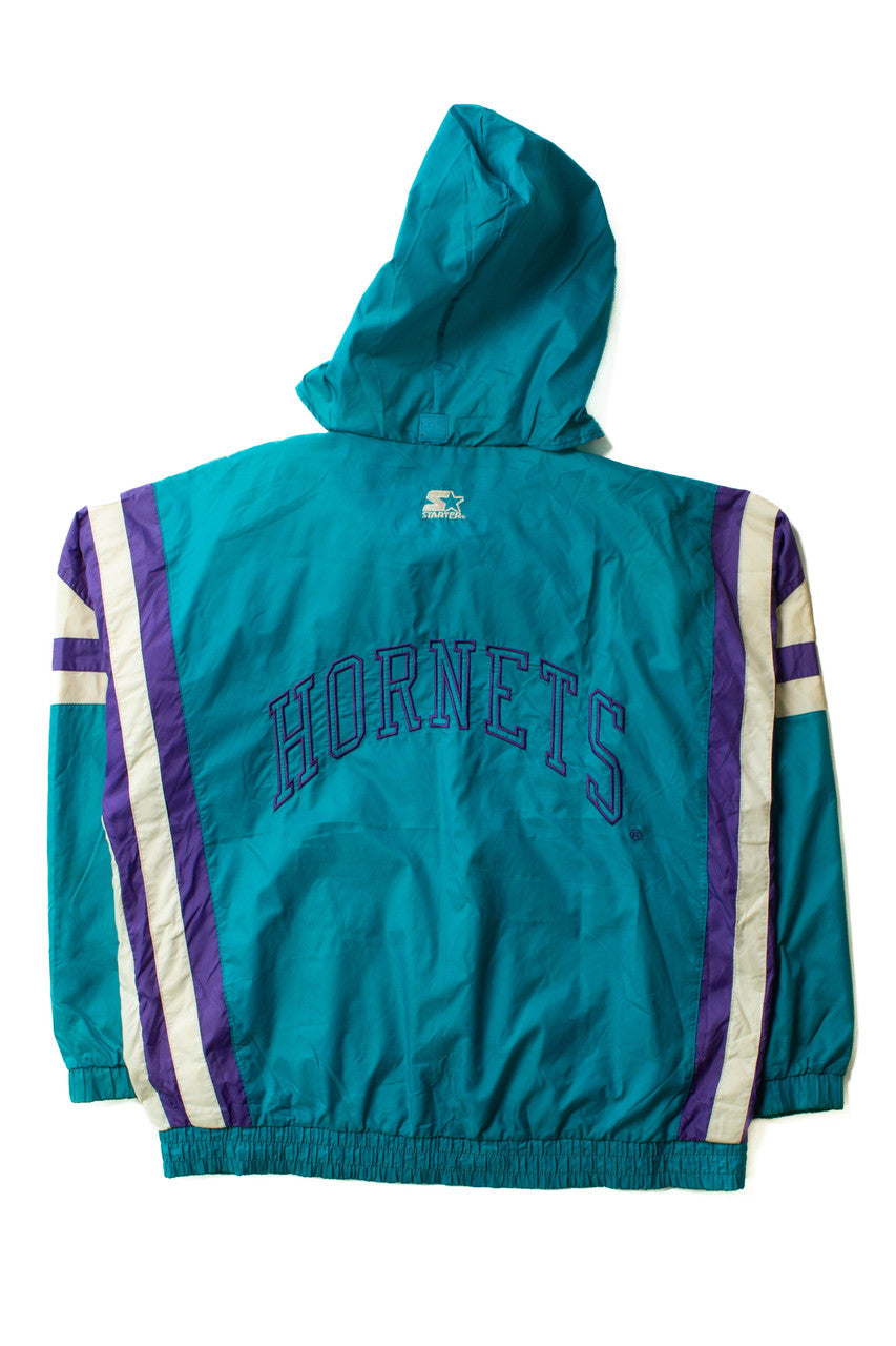 Vintage Charlotte Hornets Lightweight Starter Jacket (1990s)