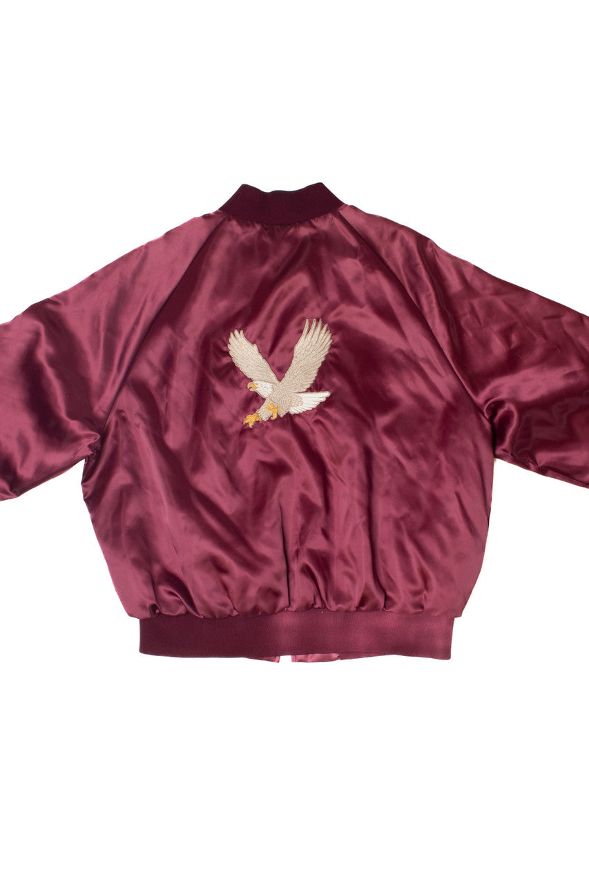 Vintage King Louie Pro Fit Bomber Jacket With Eagle Embroidery