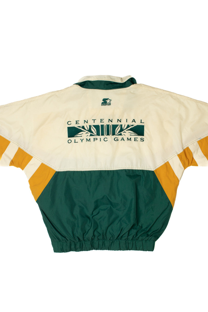Vintage 1996 Atlanta Olympics Games Kangaroo Pocket Starter Jacket