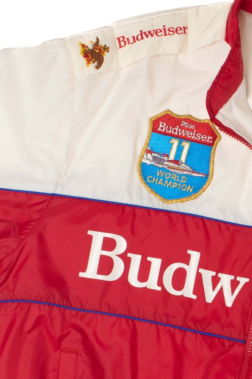 Vintage Budweiser Racing "Miss Budweiser" World Champion Patch Lightweight Jacket