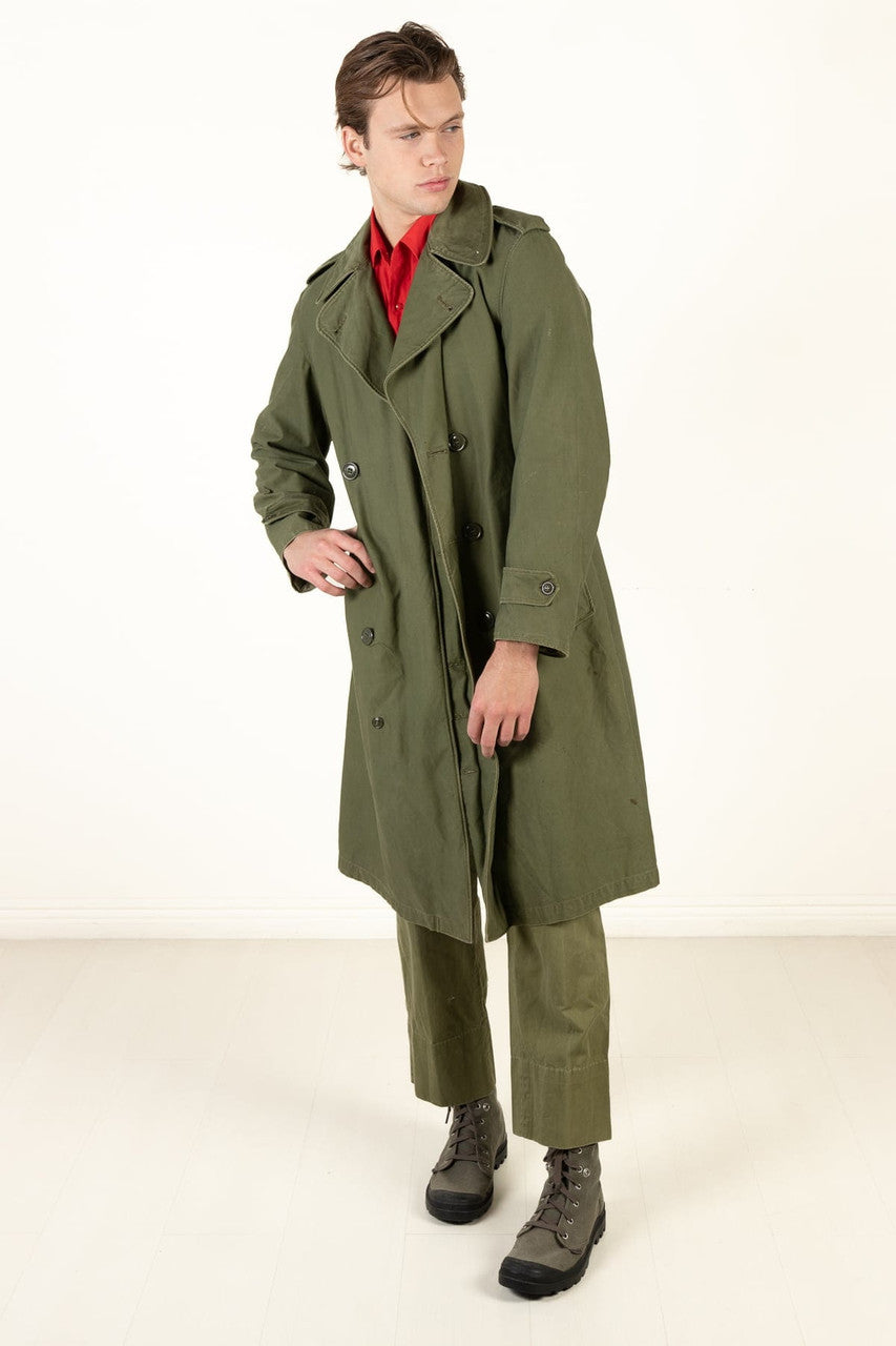 服/ファッション VINTAGE MILITARY COAT Vintage Wool Military Coat Vintage Olive Green Patched Marines