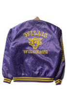 Vintage Willis Wildkats Satin Bomber Jacket (1980s)