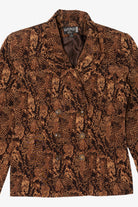 Vintage Kasper ASL Snakeskin Print Blazer (1980s)