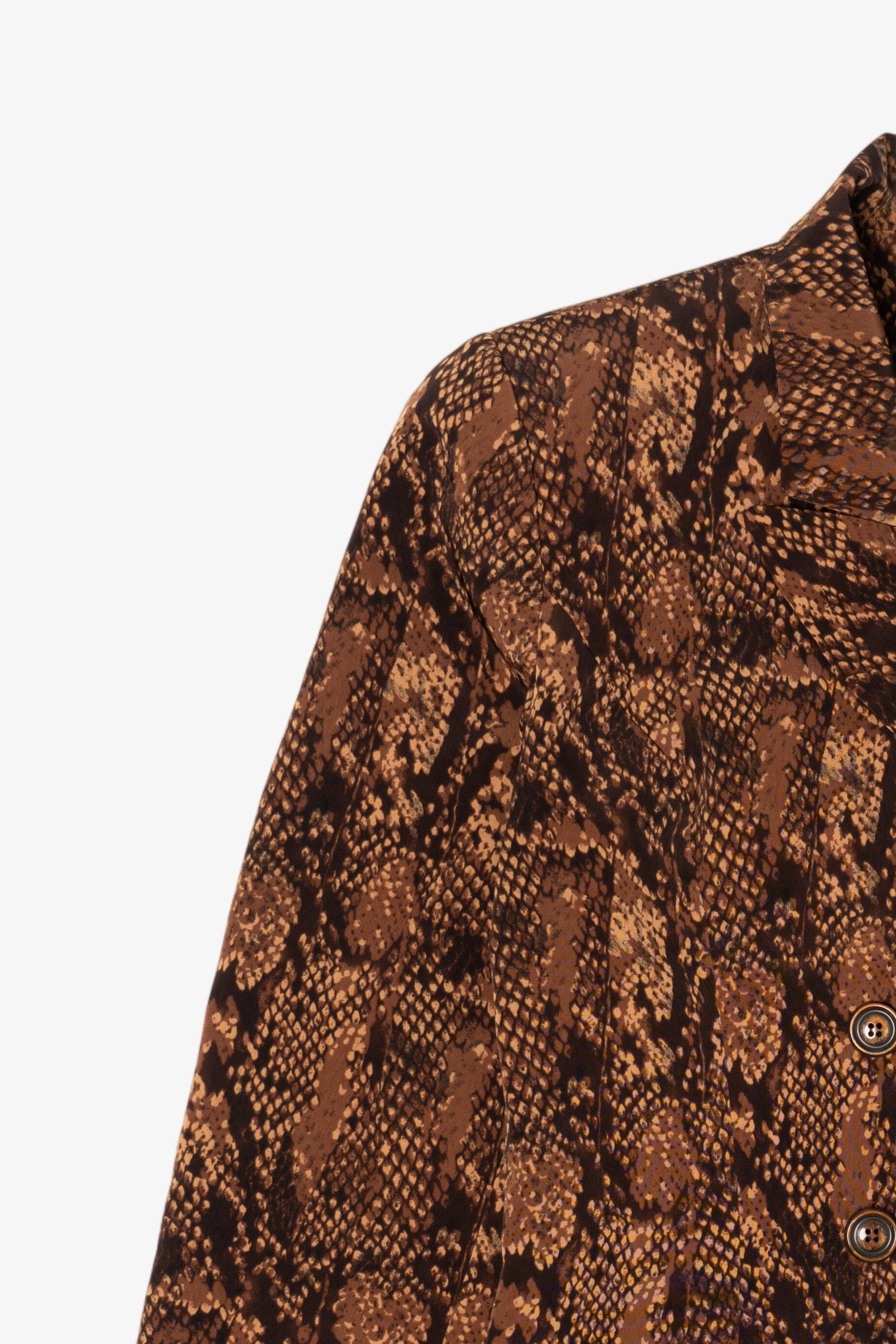 Vintage Kasper ASL Snakeskin Print Blazer (1980s)